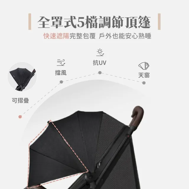 【Youbi】輕量秒收磁吸扣嬰兒推車(可登機 單手秒收 嬰兒手推車 嬰兒車)