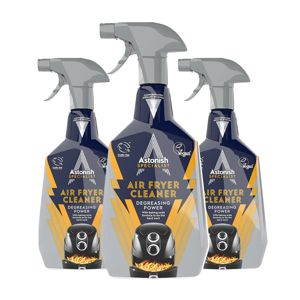【Astonish 英國潔】氣炸鍋專業除油劑(750mlx3)氣炸鍋清潔