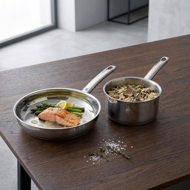 【WMF】Profi Pfannen三層不鏽鋼煎鍋28cm+Astoria不鏽鋼單柄湯鍋16cm IH爐/瓦斯爐適用