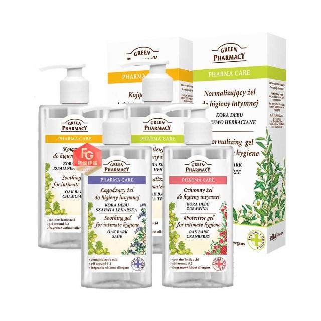 【GREEN PHARMACY 草本肌曜】4入組-草本潔淨私密潔膚露推薦組(300mlx4 味道任選 / 品牌直營)