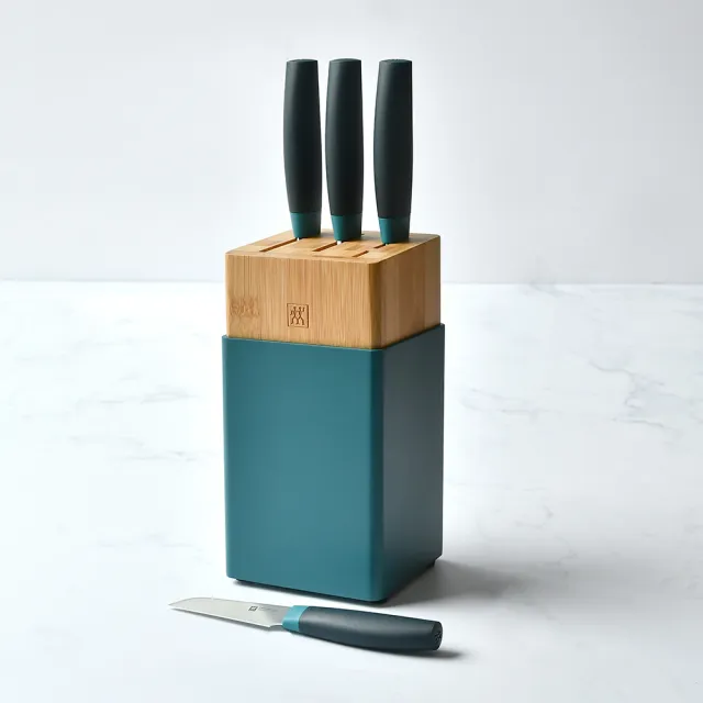【ZWILLING 德國雙人】Now S五件式彩色刀具/刀座組-顏色任選/新舊包裝隨機出貨(德國雙人牌集團官方直營)