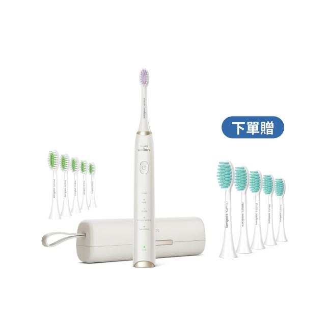 【Philips 飛利浦】HX2491/01 Sonicare輕柔多效音波電動牙刷-白(小亮刷/買1送5刷頭/拋光美白/官方直營)