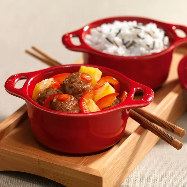 【STAUB】圓形烤盅陶缽10cm-櫻桃紅/0.2L(德國雙人牌集團官方直營)