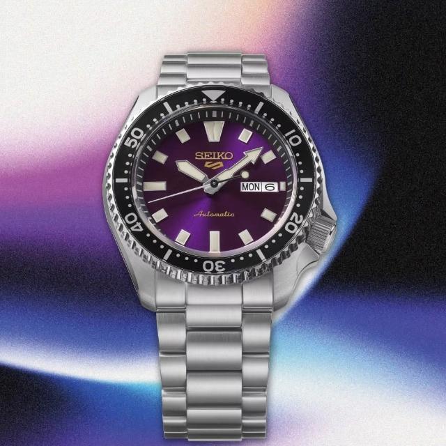 【SEIKO 精工】5 Sports 系列  145 週年紀念錶款 江戶紫42.5㎜款HDB003K1/4R36-17K0P_sk043