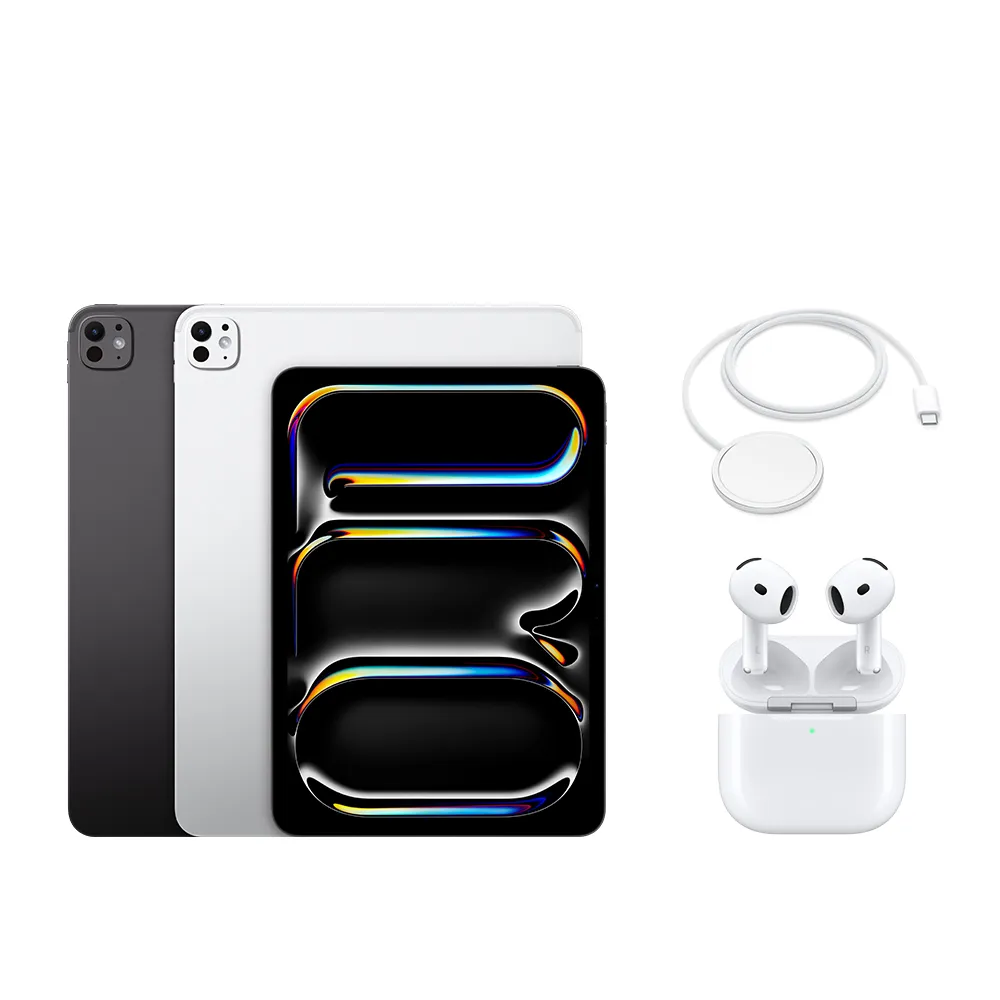 原廠全配組【Apple】2025 iPad Pro M5晶片/11吋/WiFi/256G 平板電腦
