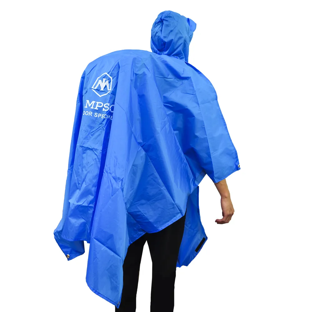 【DIBOTE迪伯特】三用斗篷登山雨衣/戶外防水外帳/帳篷底布地墊(campleader)