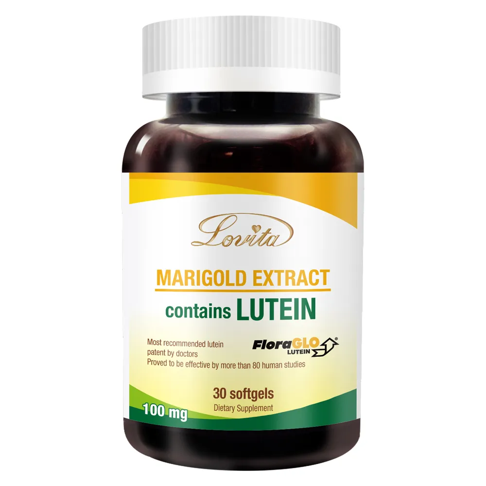 【LOVITA 愛維他】美國專利FloraGLO游離型金盞花葉黃素20mg全素膠囊(30顆)