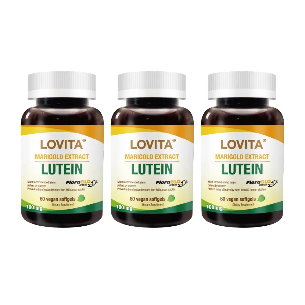 【LOVITA 愛維他】金盞花萃取物含葉黃素20mg 3入組(共180顆)