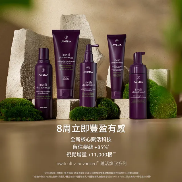 【AVEDA】蘊活煥欣潤髮乳1000ml(頭皮護理 立即提升視覺髮量)_附贈 壓頭