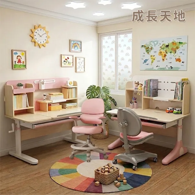 【成長天地】新實木100cm/120cm兒童書桌椅任選組 ME301+AU617/ME309+AU203(書桌椅 成長桌椅 兒童桌椅)