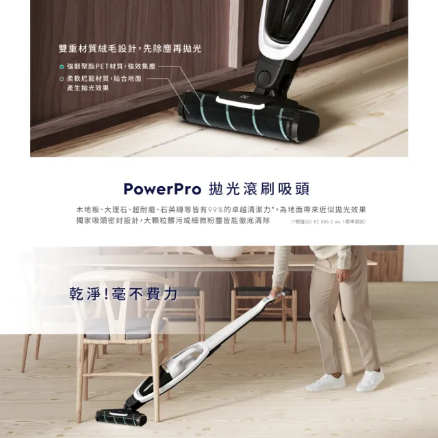 【Electrolux 伊萊克斯】雙11限定 Well Q7無線吸塵器(WQ71-2BSWF 冰雪白)