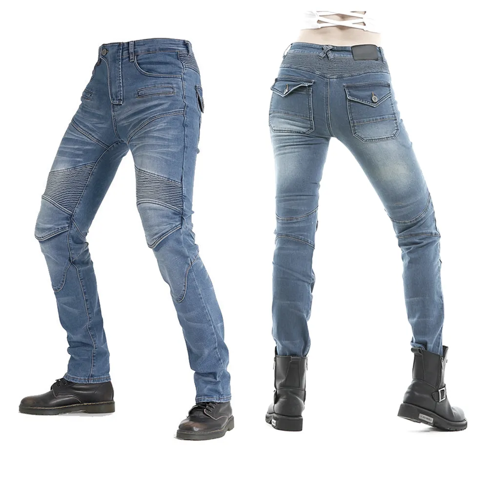 【Supamoto】防摔護具牛仔褲(防摔褲/刷色/護具/護膝護腿/彈性防護)