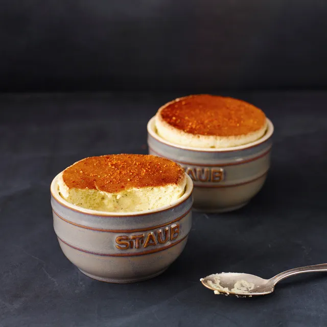 【STAUB】圓形陶瓷碗餐碗2件組9cm-復古灰/0.2L(德國雙人牌集團官方直營)