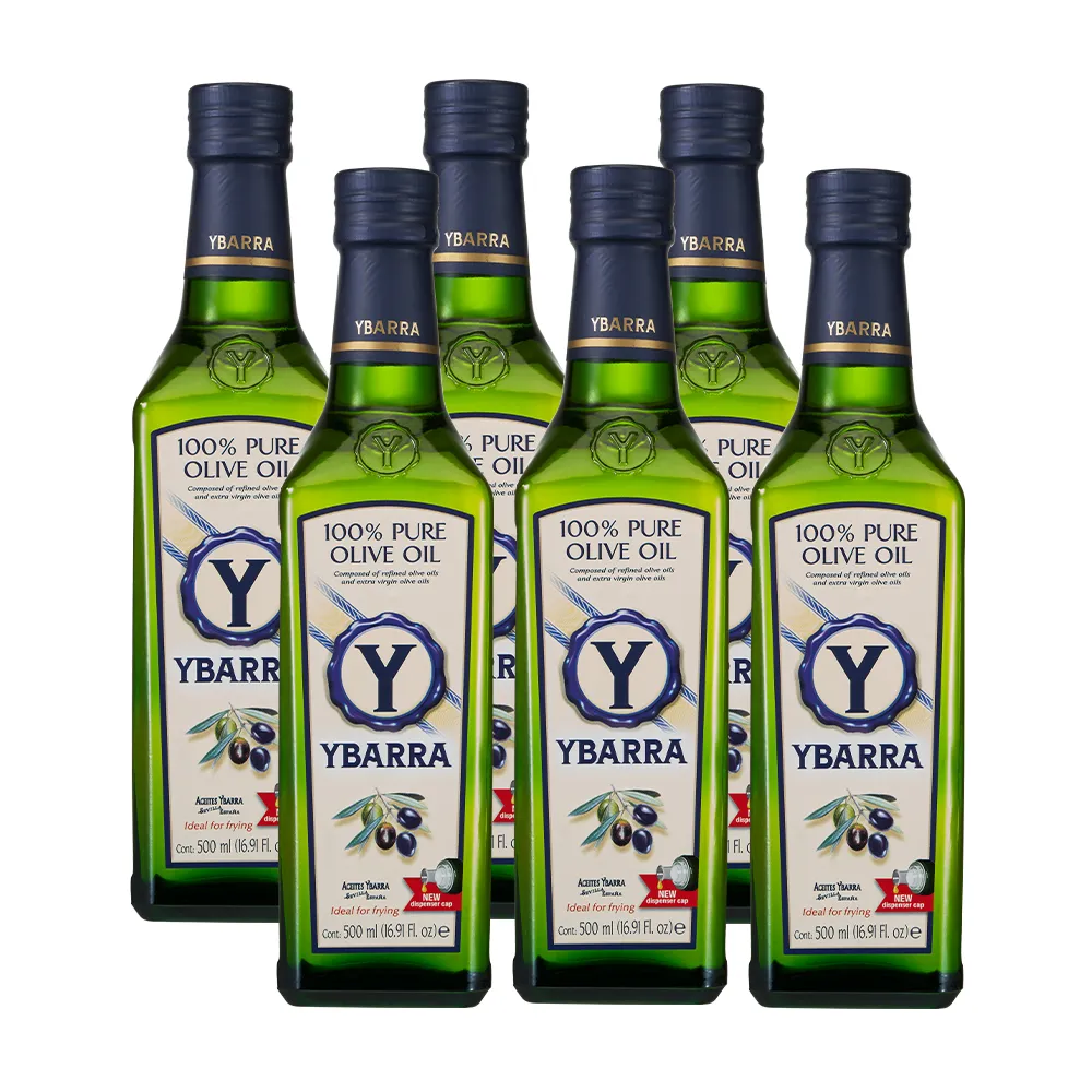 【YBARRA】益百萊 西班牙純橄欖油Pure Olive Oil (500mlx6瓶/原裝進口/ 雙10限定)
