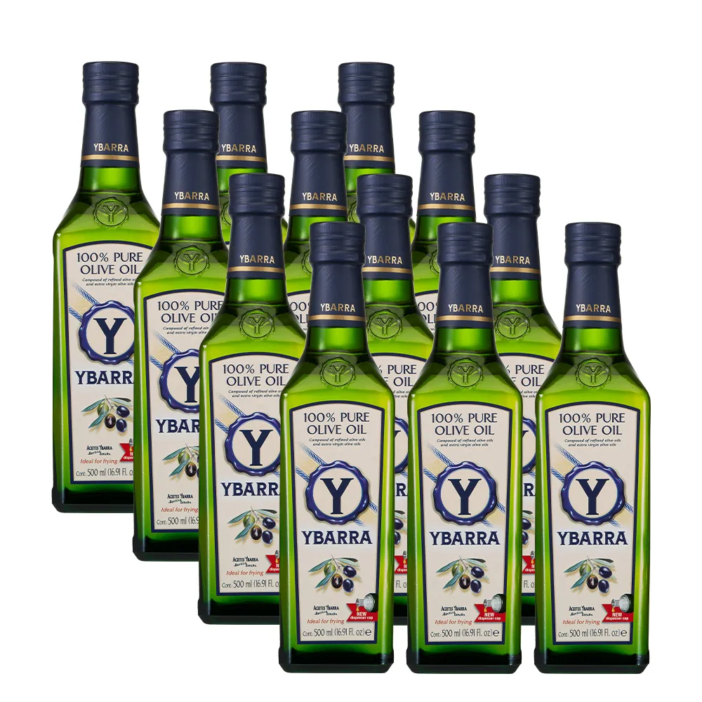 【YBARRA】益百萊 西班牙純橄欖油Pure Olive Oil (500mlx12瓶/原裝進口/雙10限定)