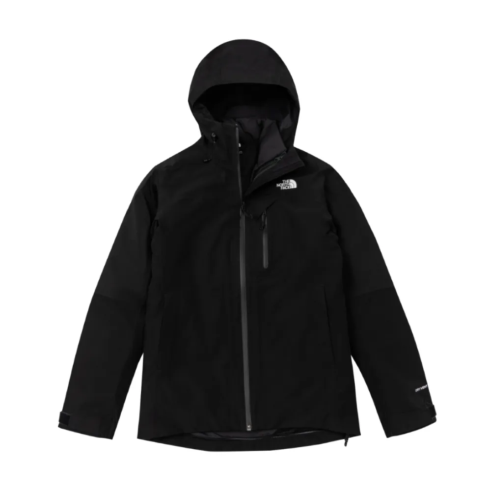 【The North Face】女 DV防水兩件式羽絨外套AP《黑》89Y7/登山/防風外套/防水外套