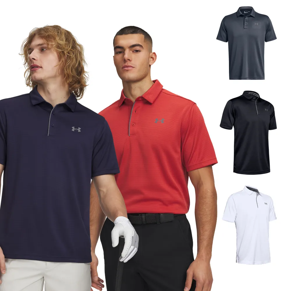 【UNDER ARMOUR】UA 男 高爾夫 短袖POLO衫 吸濕排汗 Tech(多色任選)