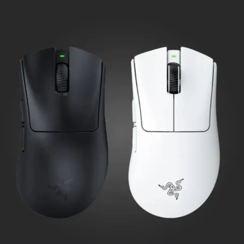2入【Razer 雷蛇】DeathAdder 煉獄奎蛇 V4 Pro 超輕量無線電競滑鼠(黑/白)
