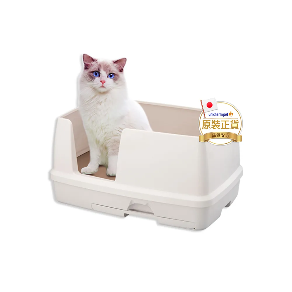 【Unicharm Pet 清新消臭】VIP限定雙層貓砂盆-寬敞舒適型(消臭大師)