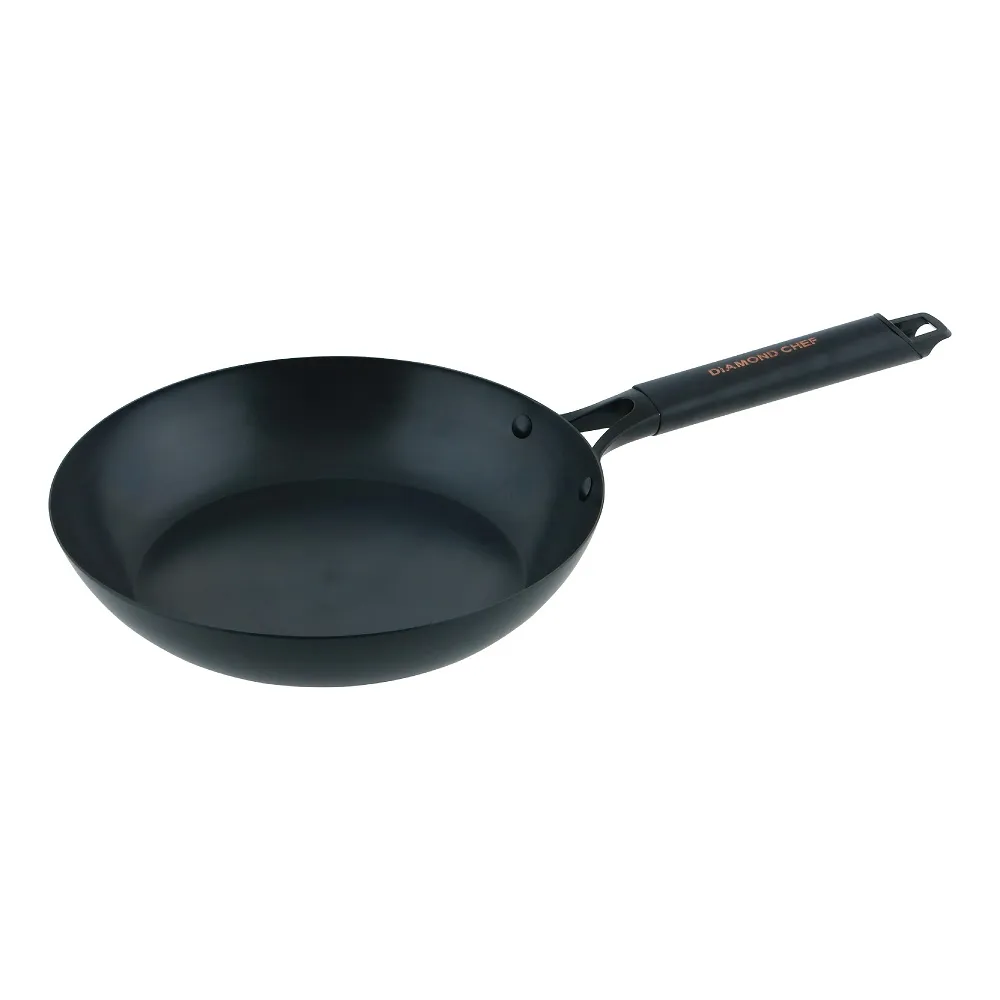 【DIAMOND CHEF】無塗層窒化鐵平底鍋28cm(不易生鏽/IH爐可用/鐵鍋/平煎鍋)