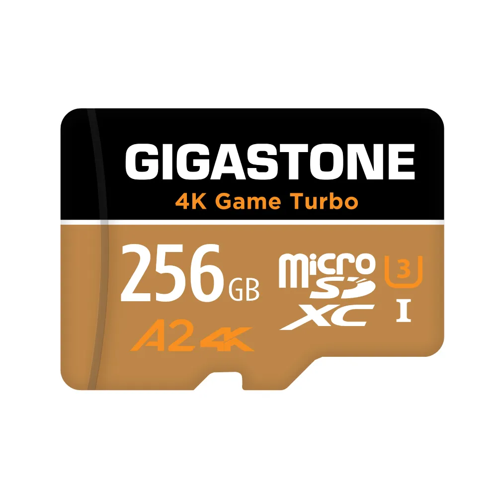 【Gigastone 立達國際】4K高速遊戲 攝影 監視器記憶卡 A2U3 256GB Game Turbo(台灣製/資料救援/microSD)
