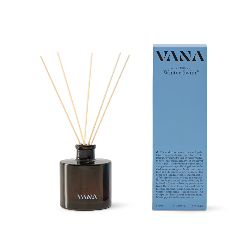 【VANA】瑞典純淨擴香瓶200ML – 冬泳之甦｜清新海洋調｜無酒精安心使用｜潔淨空間香氛｜瑞典直送
