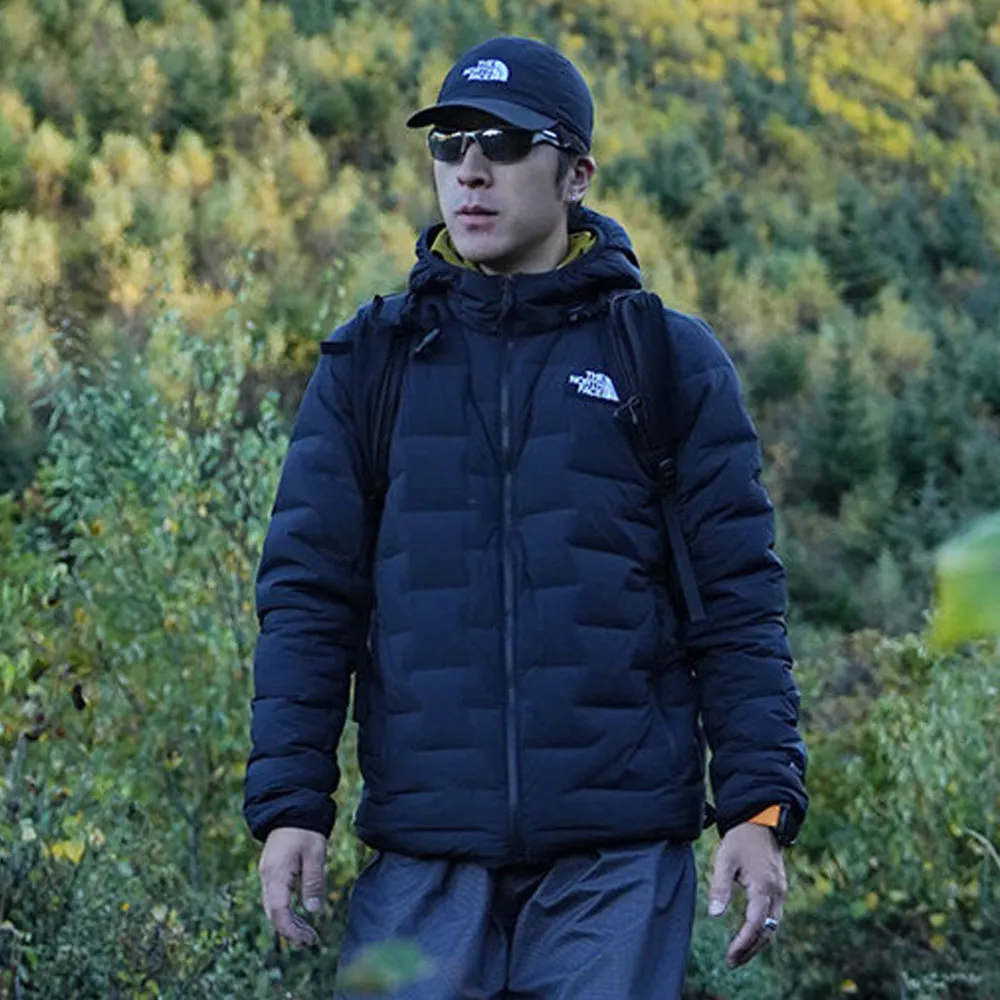 【The North Face】北面男款黑色DWR防潑水羽絨外套|8DWVJK3