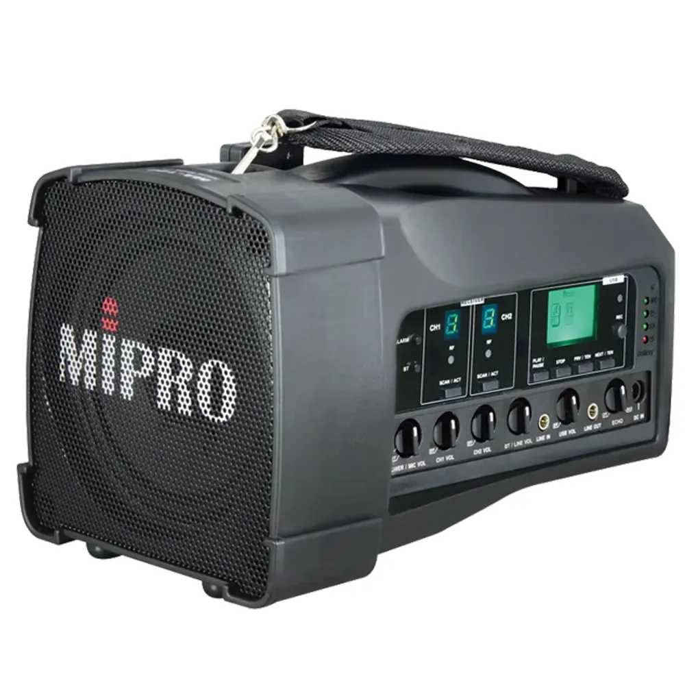 【MIPRO】MA-100D三代5.8GHz雙頻肩掛式藍芽無線喊話器