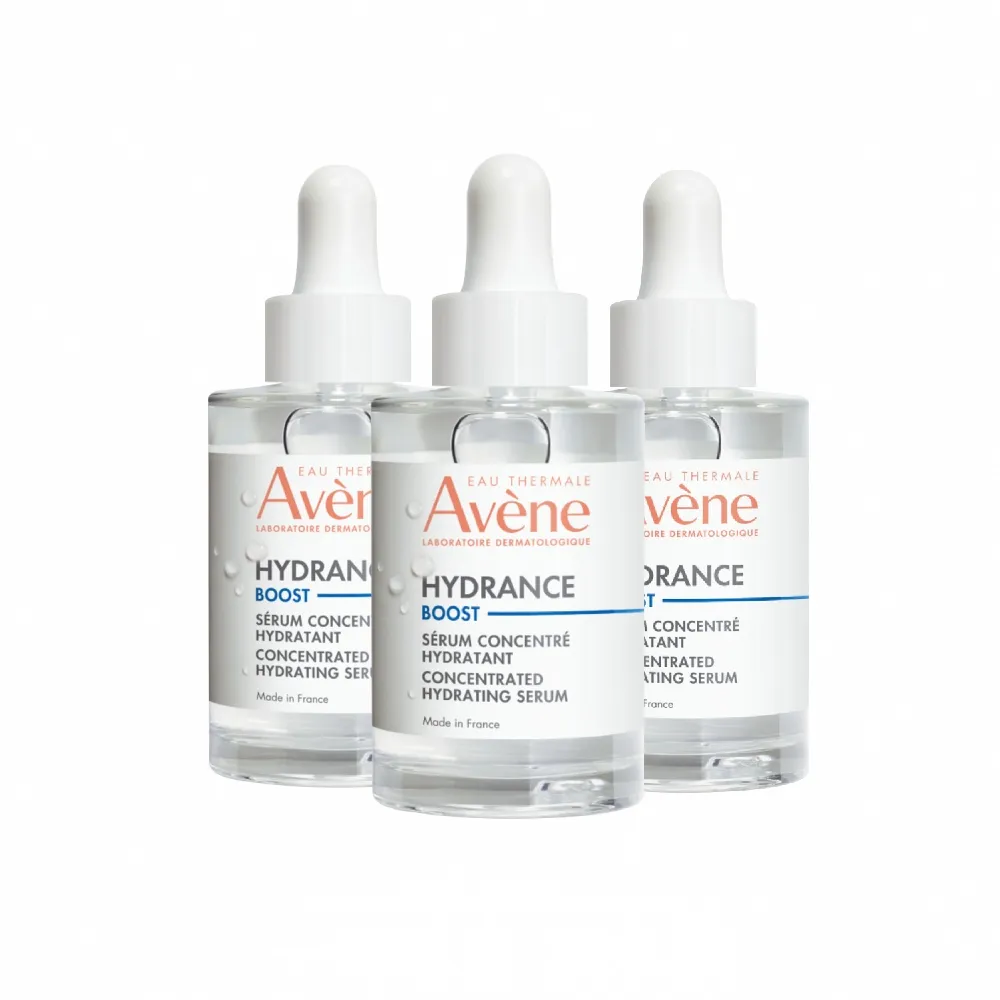 【Avene 雅漾官方直營】瞬透保濕精萃30ml 3入囤貨組(活泉保濕精華升級版)