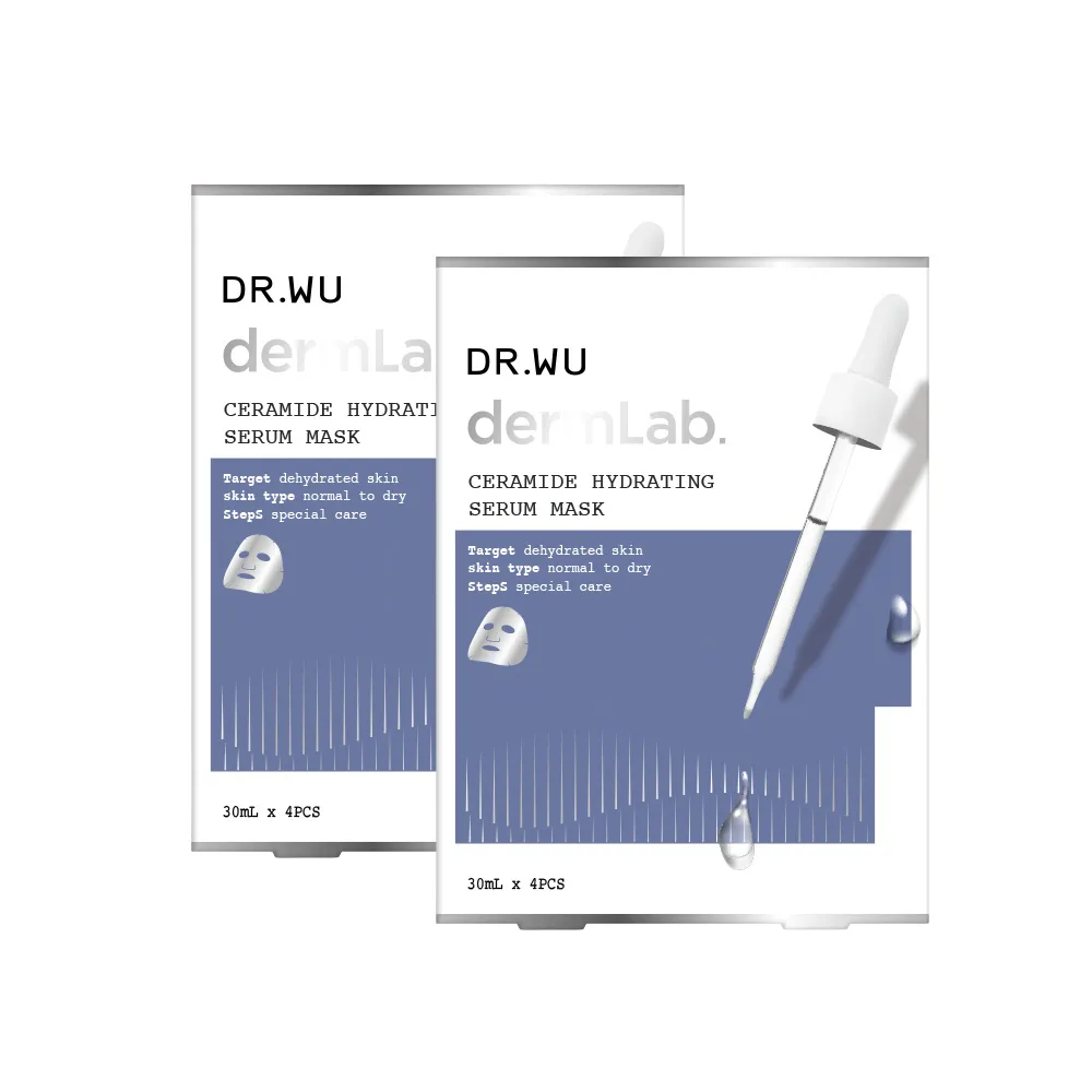 【DR.WU 達爾膚】神經醯胺保濕精華面膜4片(2入組 共8片)