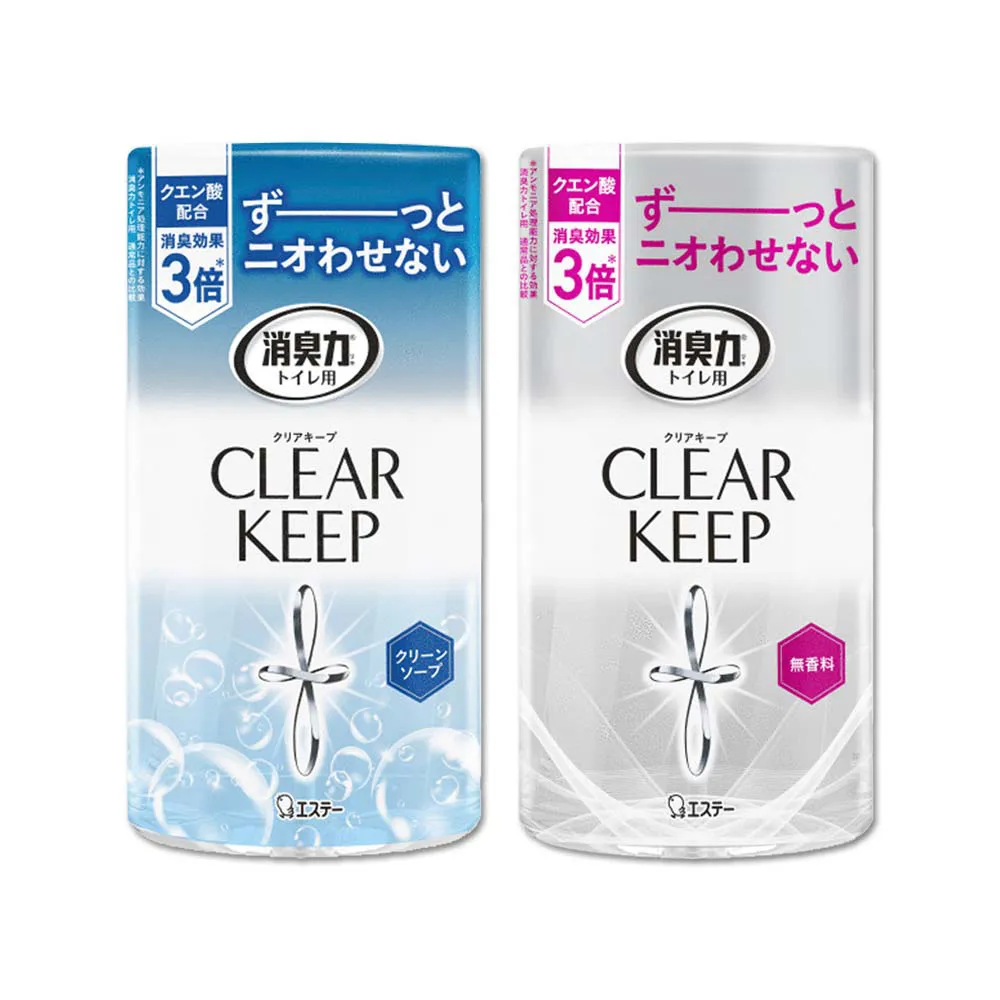 【日本雞仔牌ST】CLEAR KEEP浴室廁所3倍消臭力檸檬酸奈米除臭芳香劑400ml/罐(空氣浴廁芳香劑衛浴去味擴香)