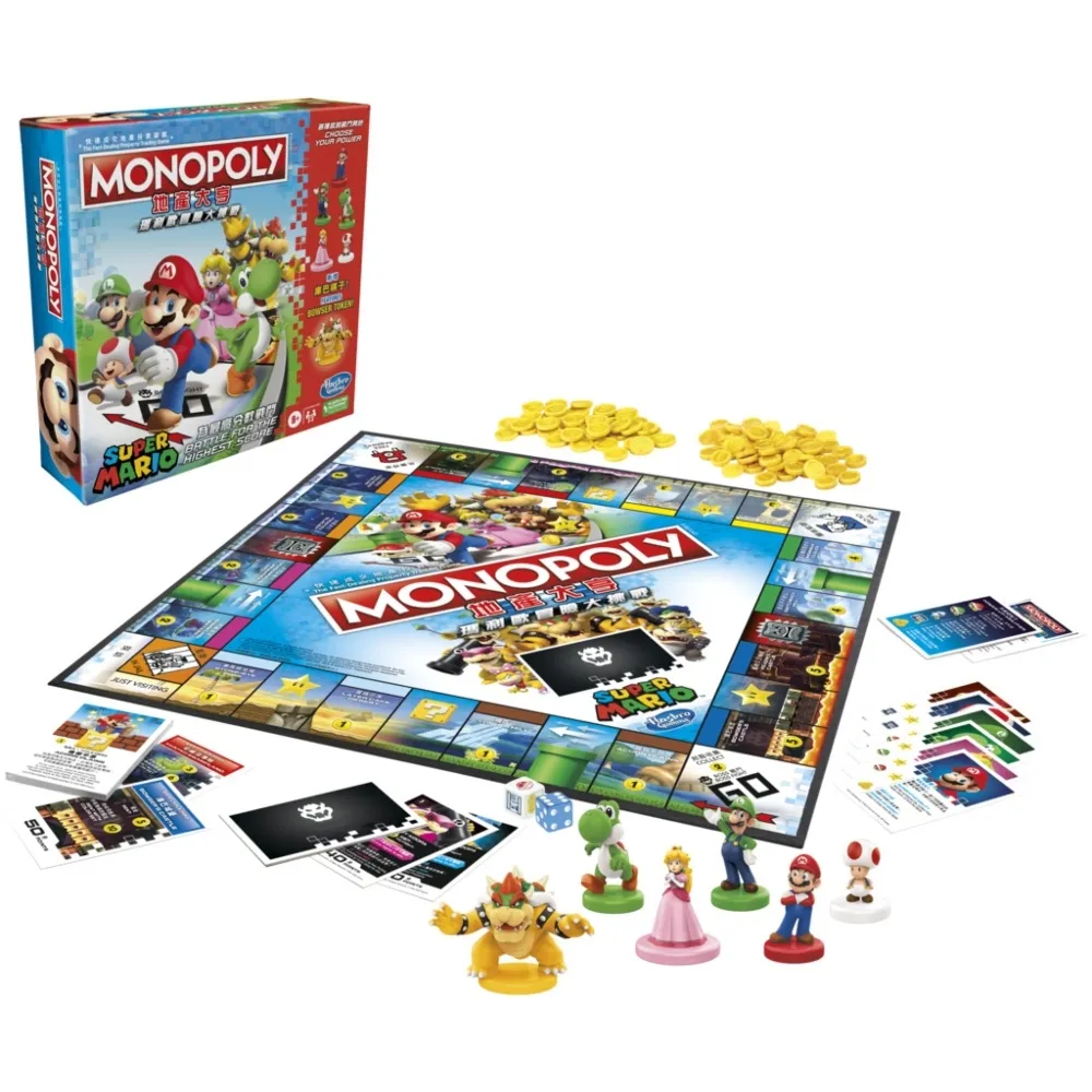 【Hasbro Gaming 孩之寶桌遊】專推系列(超級瑪利歐冒險大挑戰遊戲組 精裝版 F6107)