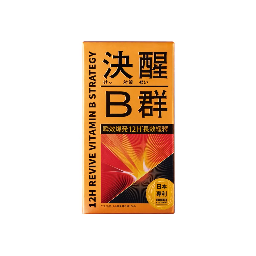 【TAIZAKU 火星生技】決醒對策B群 60錠/盒(維他命 緩釋 精神 體力)