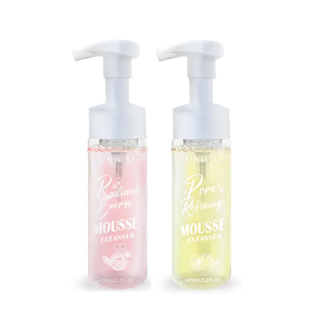 【UNICAT 變臉貓】全天零油光卸洗泡泡慕斯 洗面慕斯 150ml(任選 紅石榴/金盞花)臉部清潔 潔顏慕斯 洗卸慕斯
