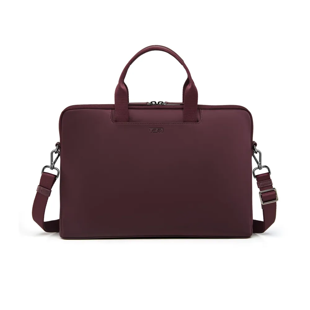 【TUMI】Voyageur Dakota 14 吋筆電商務斜背包 - 玫瑰木