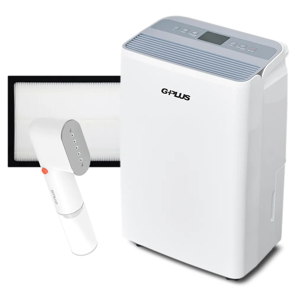 【G-PLUS 拓勤】GD-A002W 智慧節能除濕機+濾網*1  另贈送GPLUS 蒸氣掛燙機H001(貨物稅申請可退500元)