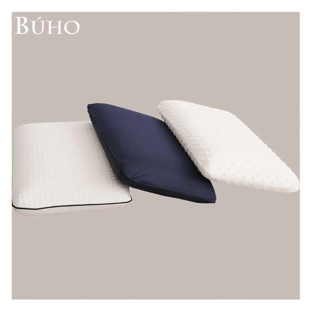 【BUHO 布歐】釋壓助眠記憶枕-麵包款/針織緹花/3D立體泡泡絨/吸濕排汗(三款任選)