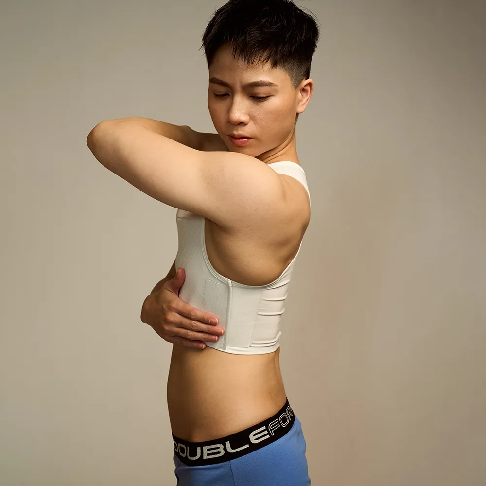 【DOUBLE】DOUBLE束胸 運動型半身(S~XL)
