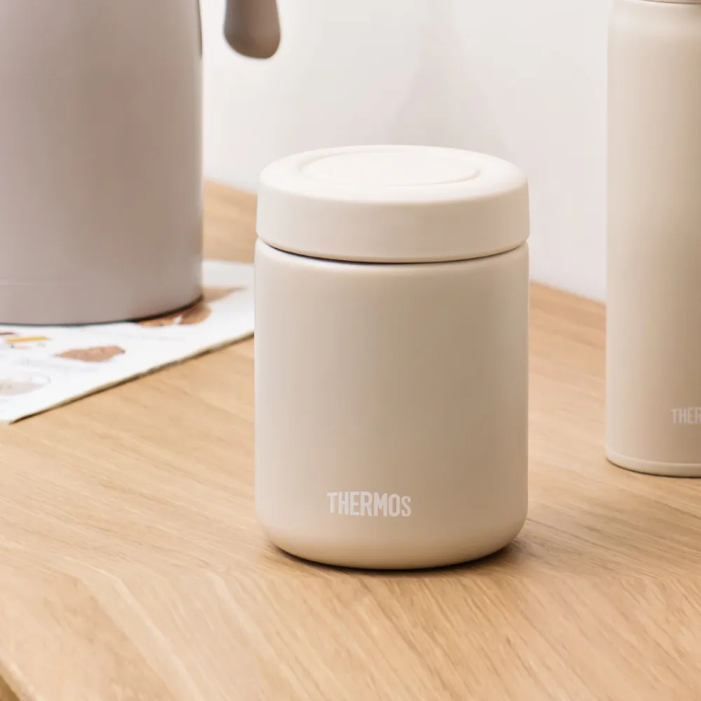 【THERMOS 膳魔師】楓木白不鏽鋼真空保溫燜燒罐500ml(JBR-500-NEBG)