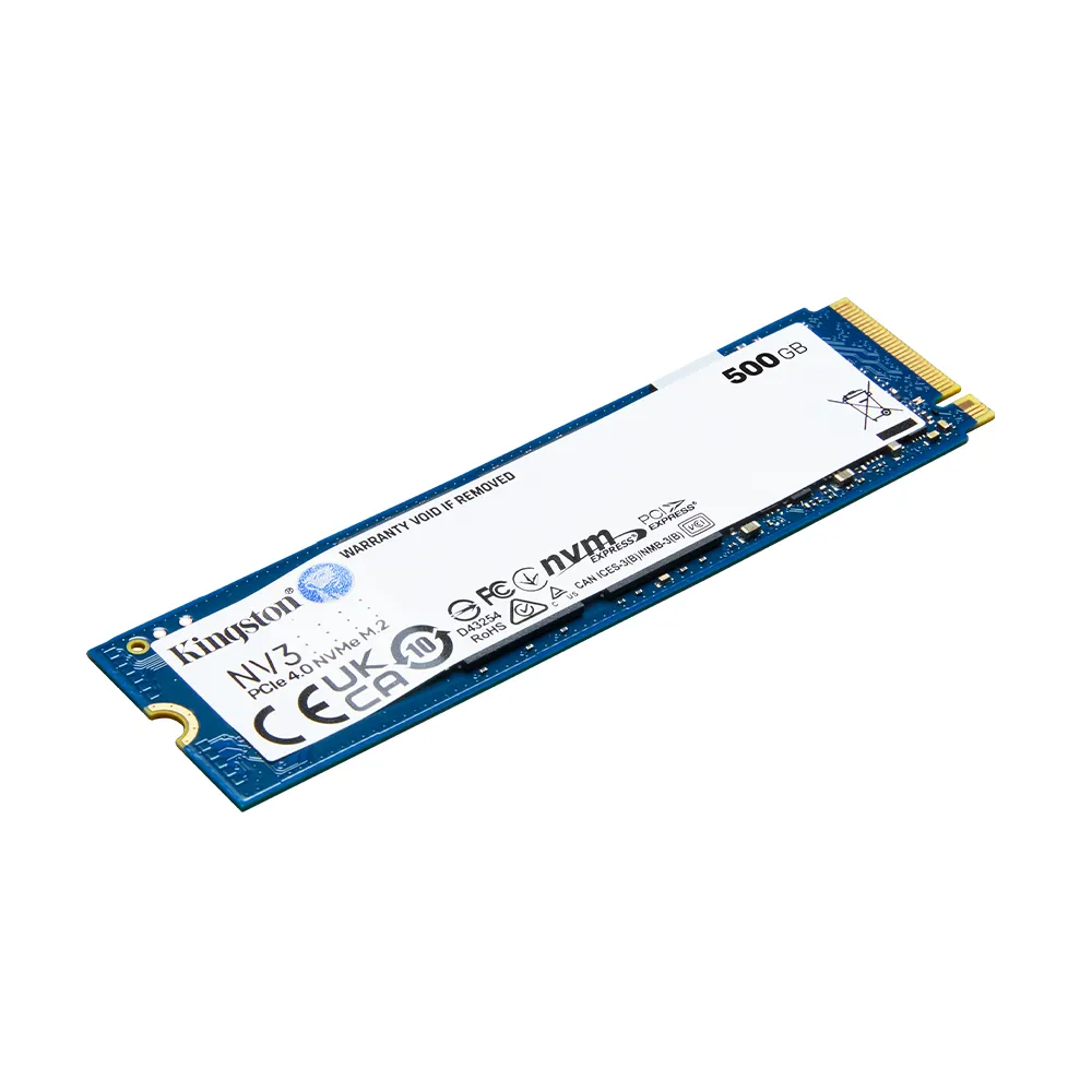 【Kingston 金士頓】NV3 500GB Gen4 PCIe SSD 固態硬碟(SNV3S/500G)