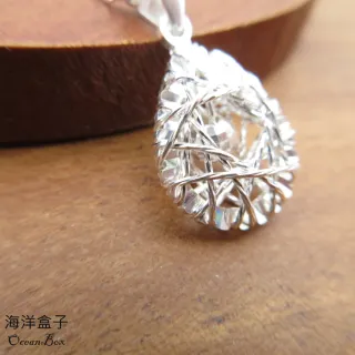 【海洋盒子】幻彩編織水滴S999純銀.單墜價格.附贈禮盒