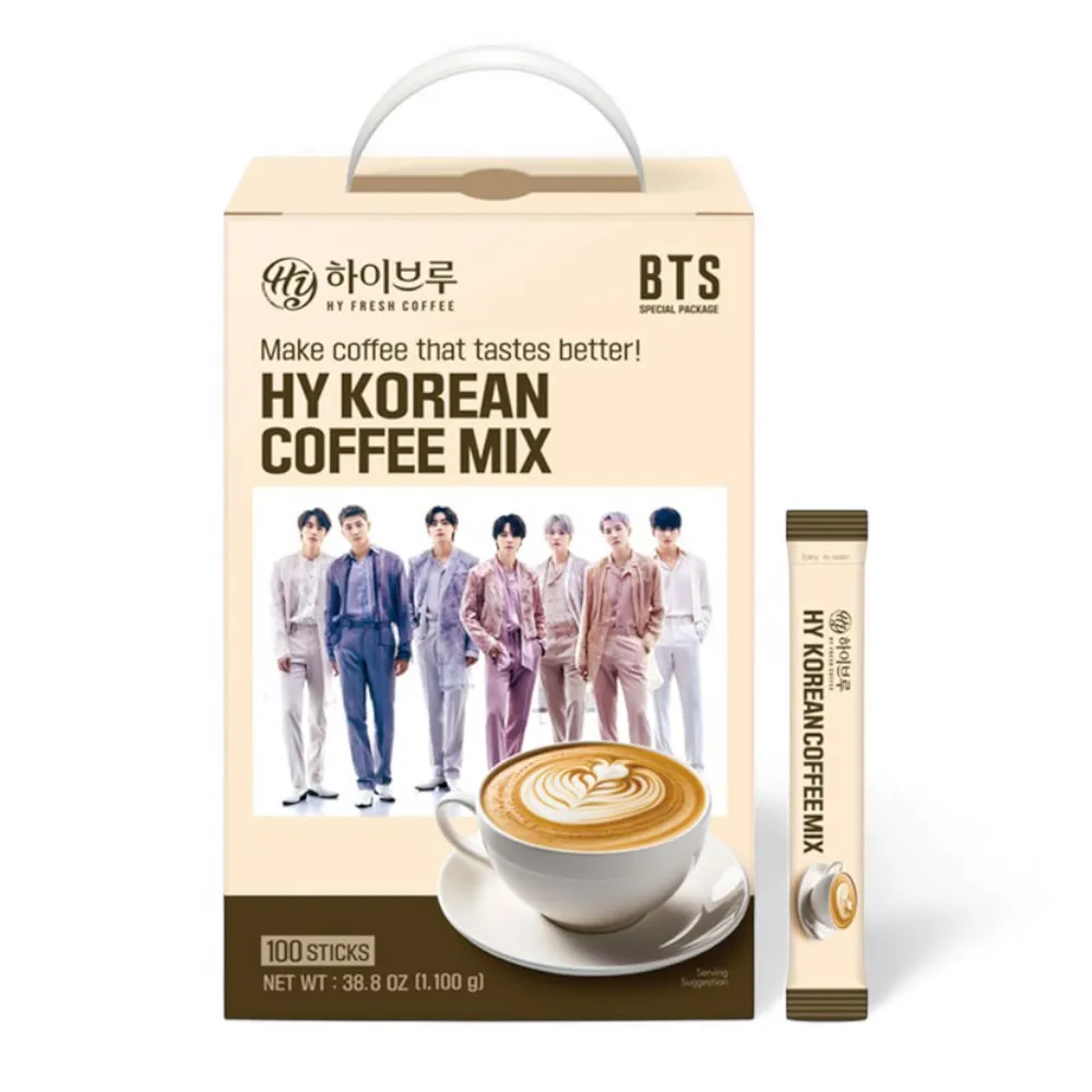 【韓國HY FRESH】BTS 三合一咖啡11g*100入(限定限量發售)