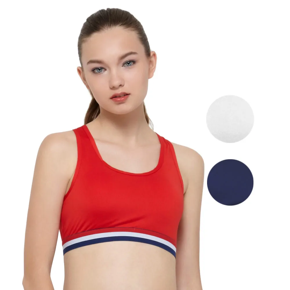 【pierre cardin 皮爾卡登女性內衣】法式時尚挖背無鋼圈運動內衣(單件-RED紅/WHT白/BLE藍)