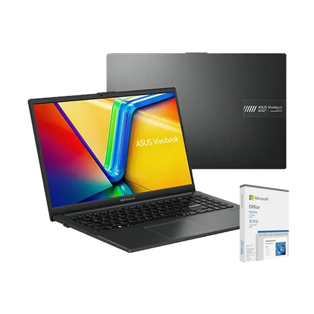 【ASUS 華碩】Office2024組★15.6吋N150輕薄筆電(Vivobook Go 15/E1504TA/N150/8G/128G UFS 2.1/W11)