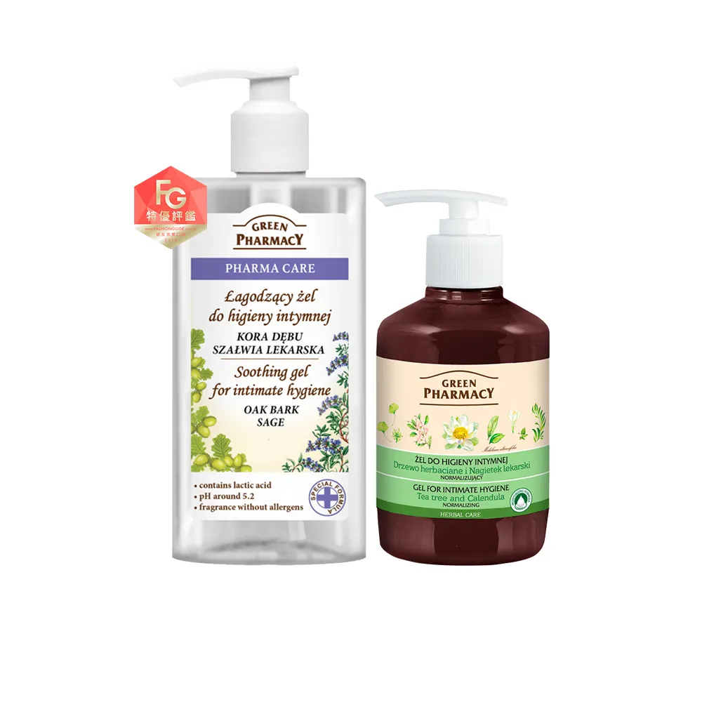 【GREEN PHARMACY 草本肌曜】特潤防護私密潔膚露2入組(300ml+370ml/各選)