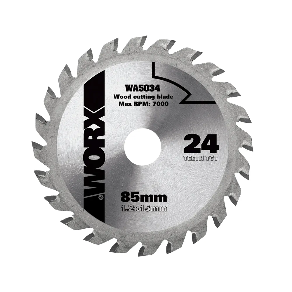 【WORX 威克士】85mm 24T 木工鋸片 TCT硬質合金鋸片(WA5034)