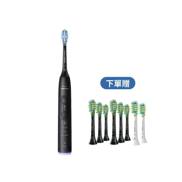 【Philips 飛利浦】momo獨家 HX7421/12 全能亮白音波電動牙刷-極致黑(官方直營/momo集資)