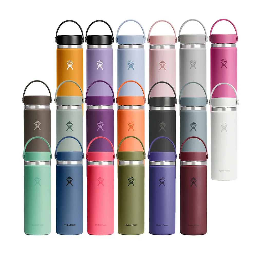 【Hydro Flask】20oz/592ml 寬口 提環 保溫瓶 多色可選(高保冰  無毒 美國品牌 食安 防滑塗層 大口徑)