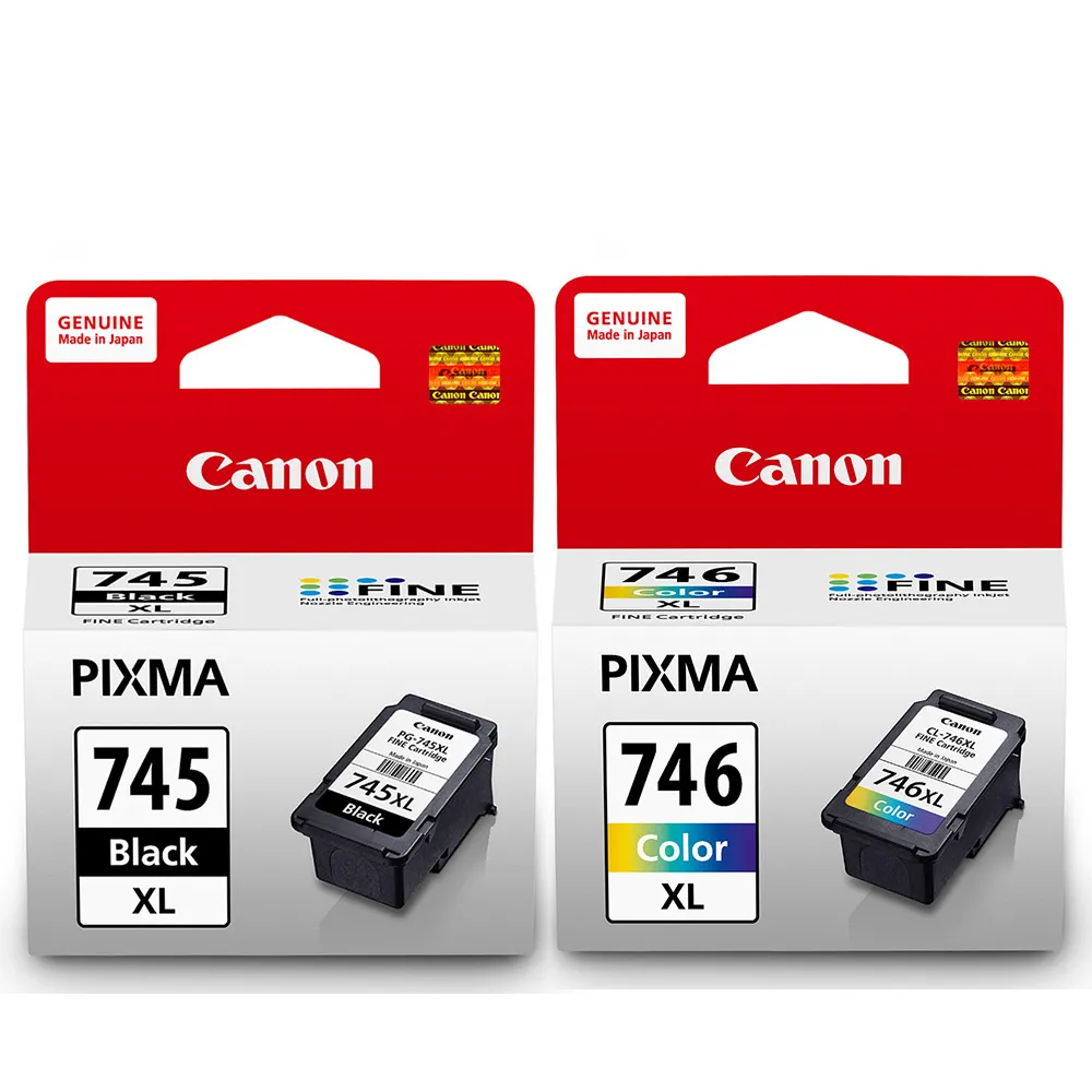 【Canon】官方直營 PG-745XL+CL-746XL 原廠墨水匣組合(TS3370/MG2470/MG2570/MG2970/MG3070/MG3077/TR4670)