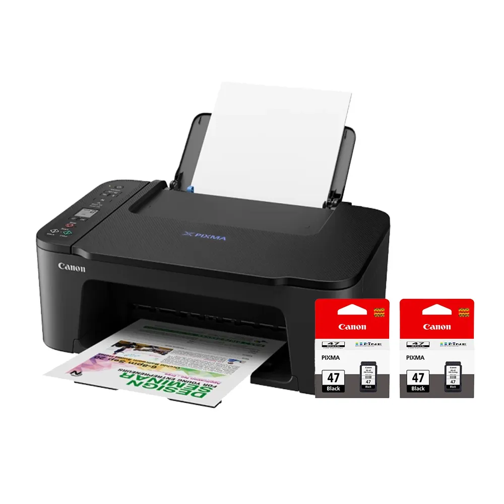【Canon】官方直營 搭2黑墨★PIXMA E3470 三合一Wi-Fi多功能噴墨印表機(列印/影印/掃描/WIFI)